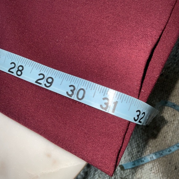 Talbots Rich Burgundy Greenwich Wide-Leg Pants - Picture 8 of 8